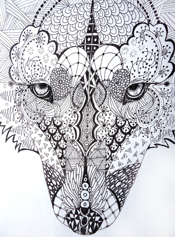 zentangle coloring pages free - photo #23